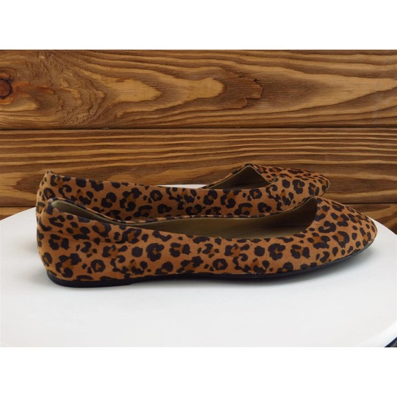 Time And Tru Size 8.5 Ballet Shoes Brown Fabric Women‎ W - Picture 5 of 10